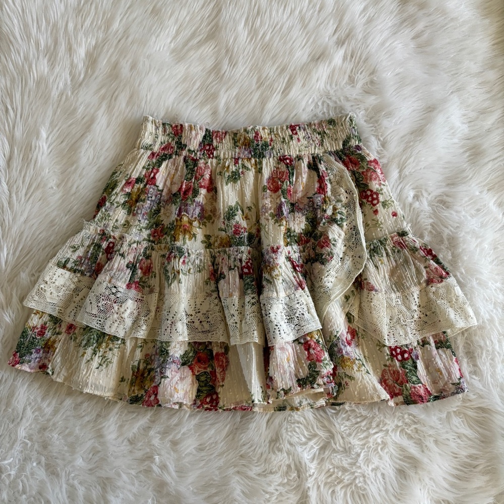 NWT LoveShackFancy Agnessa Skirt Shining Gemstone XS - Picture 4 of 13